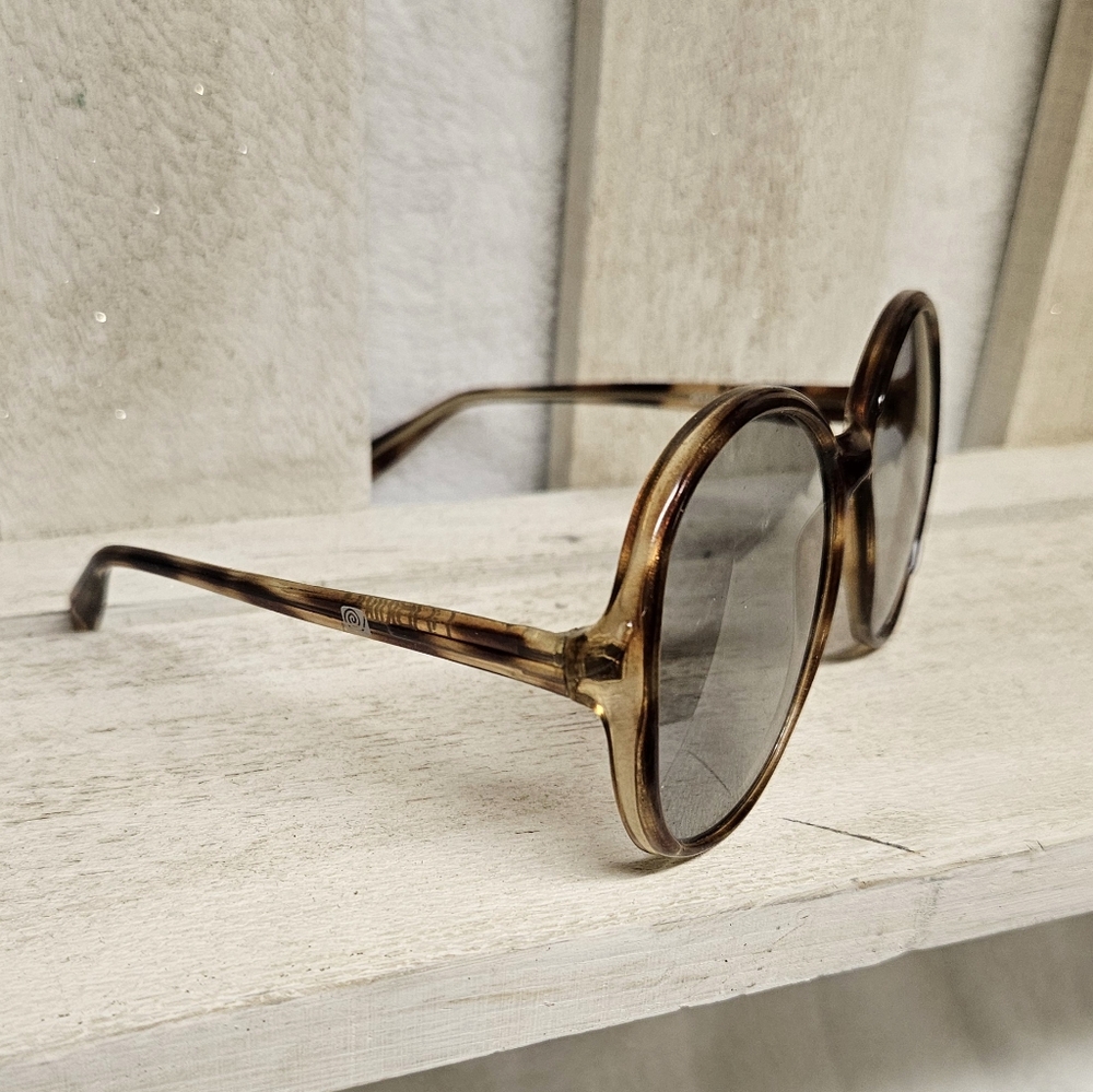 Vintage Oversized Round 70's Corning  Faux Tortoise Shell Eyeglasses 2023M Korea - Picture 4 of 10